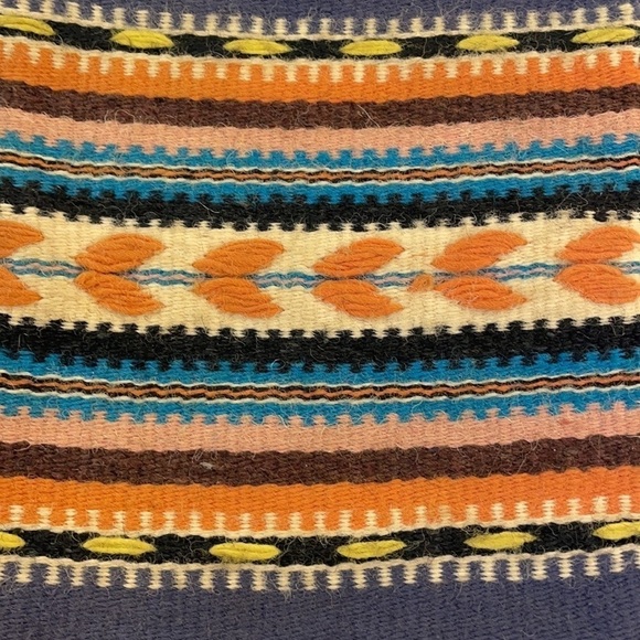 Greek motif tan pattern travel crossbody two small totes boho festival lot of 2 - Picture 6 of 13